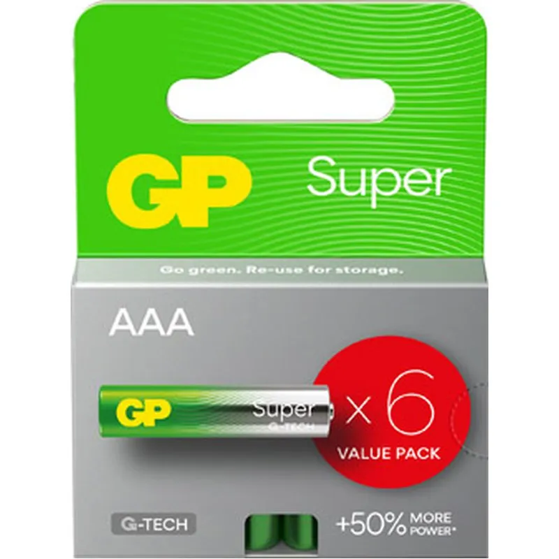Compra PILA ALCALINA SUPER LR3 AAA 6 UNID GENERAL DE PILAS LR03-B6 GP al mejor precio