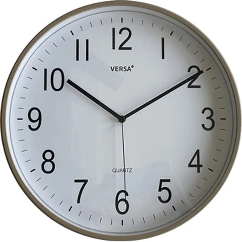 Compra RELOJ DE PARED REDONDO 30CM GRIS CLARO VERSA 22630009 al mejor precio