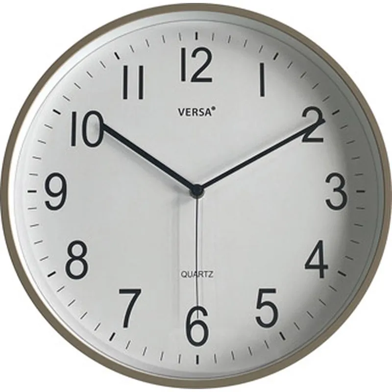 Compra RELOJ DE PARED REDONDO 35CM GRIS CLARO VERSA 22630011 al mejor precio