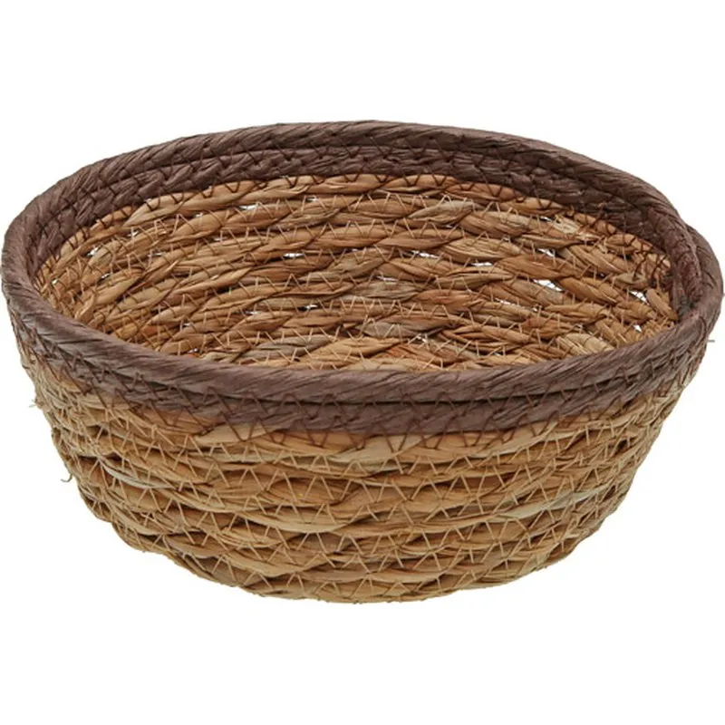 Compra CESTA YUTE MARRON 18X18X7CM VERSA 22010145 al mejor precio