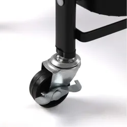 Compra CARRO MULTIUSOS METALICO 3 ESTANTERIAS NEGRO 45X29,5X77CM VERSA 22250185 al mejor precio