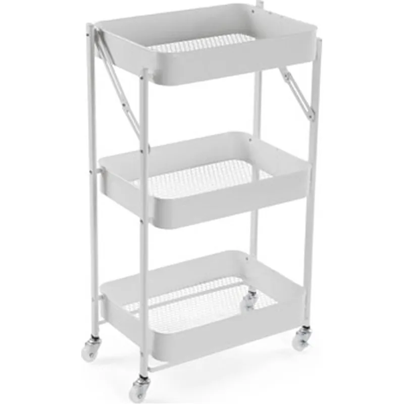 Compra CARRO MULTIUSOS METALICO 3 ESTANTERIAS BLANCO 45X29,5X77CM VERSA 22250186 al mejor precio