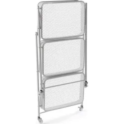 Compra CARRO MULTIUSOS METALICO 3 ESTANTERIAS BLANCO 45X29,5X77CM VERSA 22250186 al mejor precio