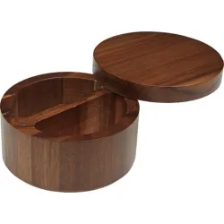 Compra SALERO REDONDO DE ACACIA 11,7X11,7X6,8CM VERSA 19910333 al mejor precio