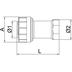 Compra MANGUITO LATON ROSCADO H PB4415 diametro 15 MM - 1/2" 10 UDS STH F60142 al mejor precio