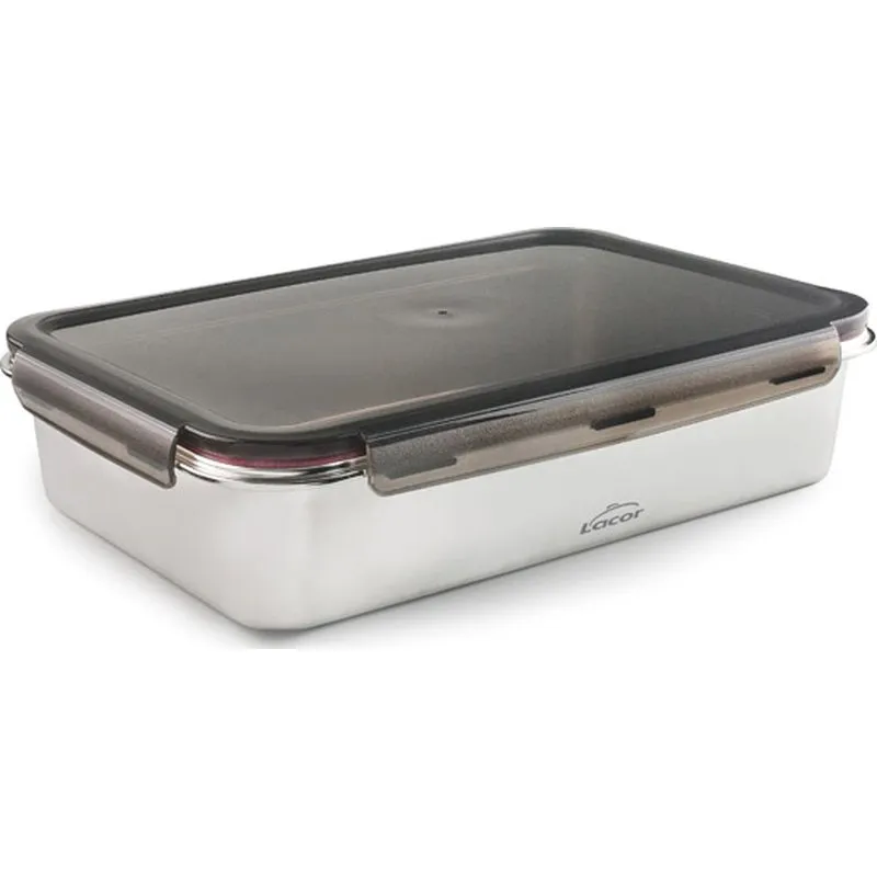 Compra CONTENEDOR ALIMENTOS RECTANGULAR ECOINOX 5L LACOR 64675 al mejor precio