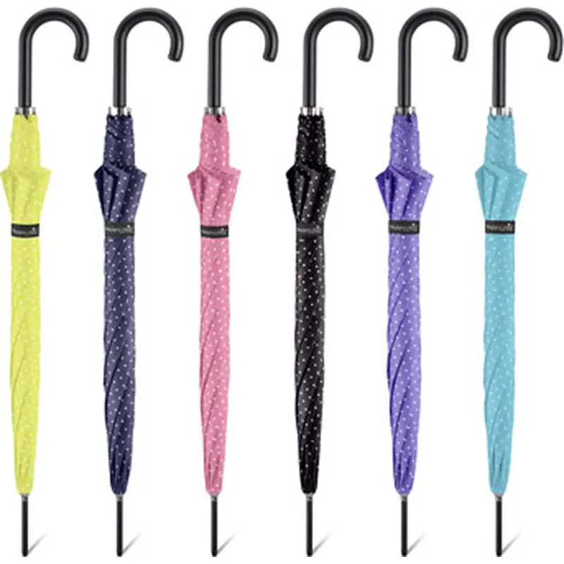 Compra PARAGUAS MUJER LARGO AUTOMATICO TOPOS SURTIDO CUATRO GOTAS 41110 al mejor precio