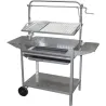 BARBACOA TOCHA PARRILLA PLANCHA REGULABLE INOX 124X50X140CM 0209010