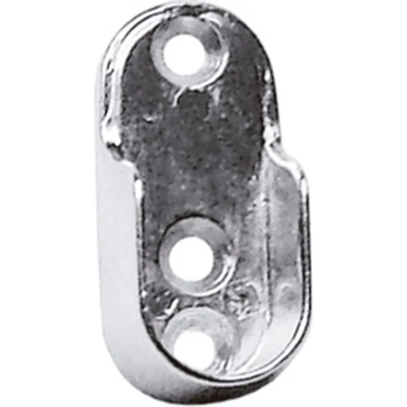 Compra SOPORTE LATERAL PARA TUBO DE ARMARIO OVAL 15MM NIQUEL 100UDS MICEL 75251 al mejor precio