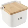 Compra SALERO PORCELANA TAPA BAMBU BLANCO SAL D'CASA 2676105 al mejor precio