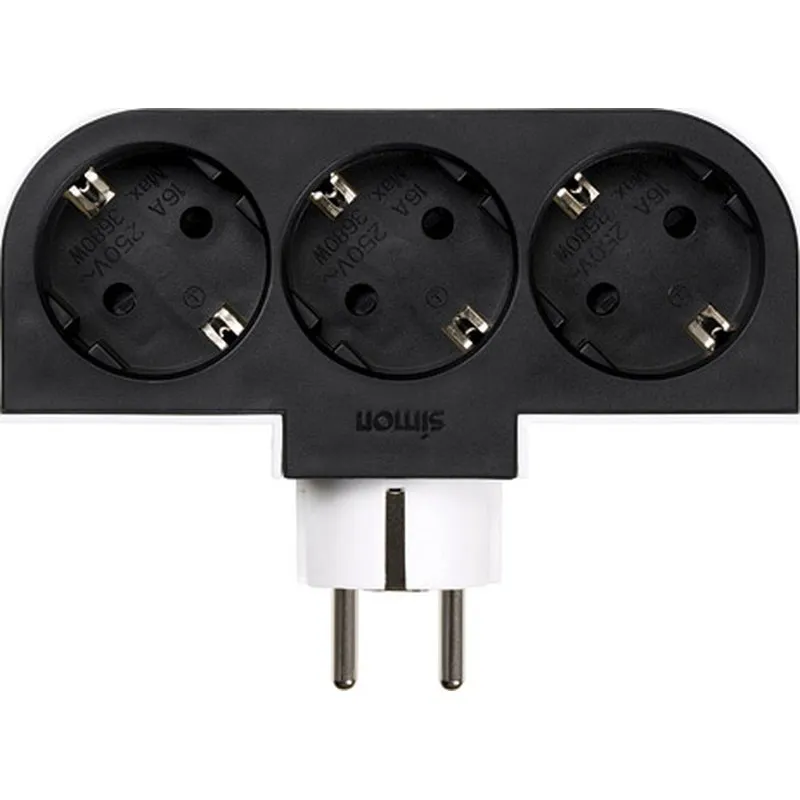 Compra ADAPTADOR GIRATORIO 3 TOMAS BLANCO 16A 250V SIMON CL610309 al mejor precio