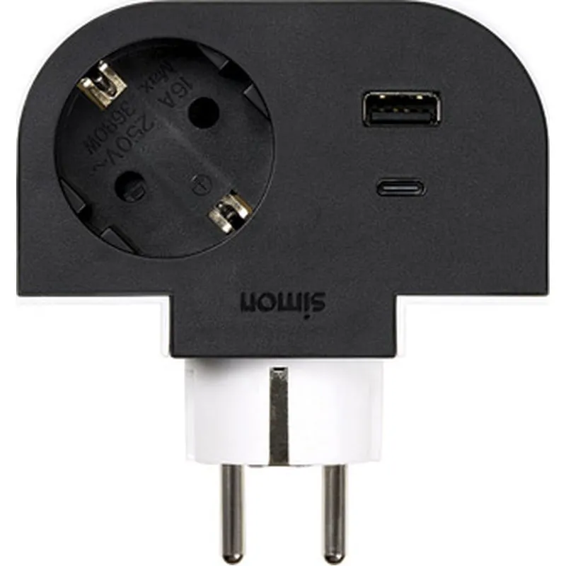 Compra ADAPTADOR GIRATORIO 1 TOMA BLANCO 30W SIMON CL610310 al mejor precio