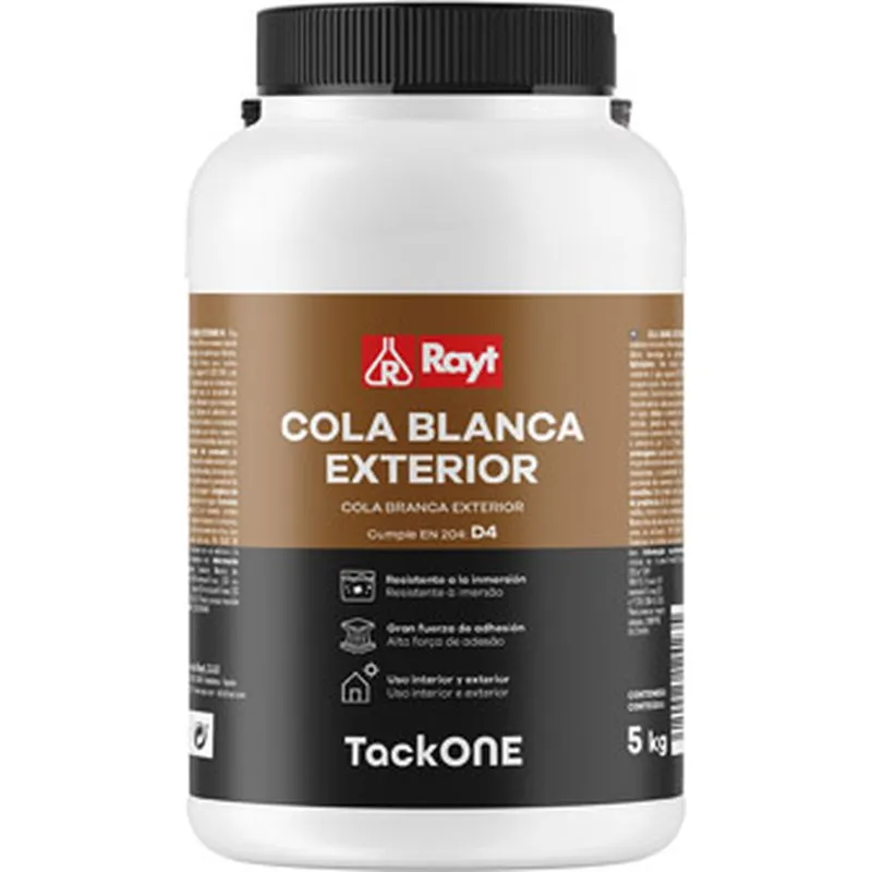 Compra COLA BLANCA EXTERIOR TACK ONE D4 5 KG RAYT R124-23 al mejor precio