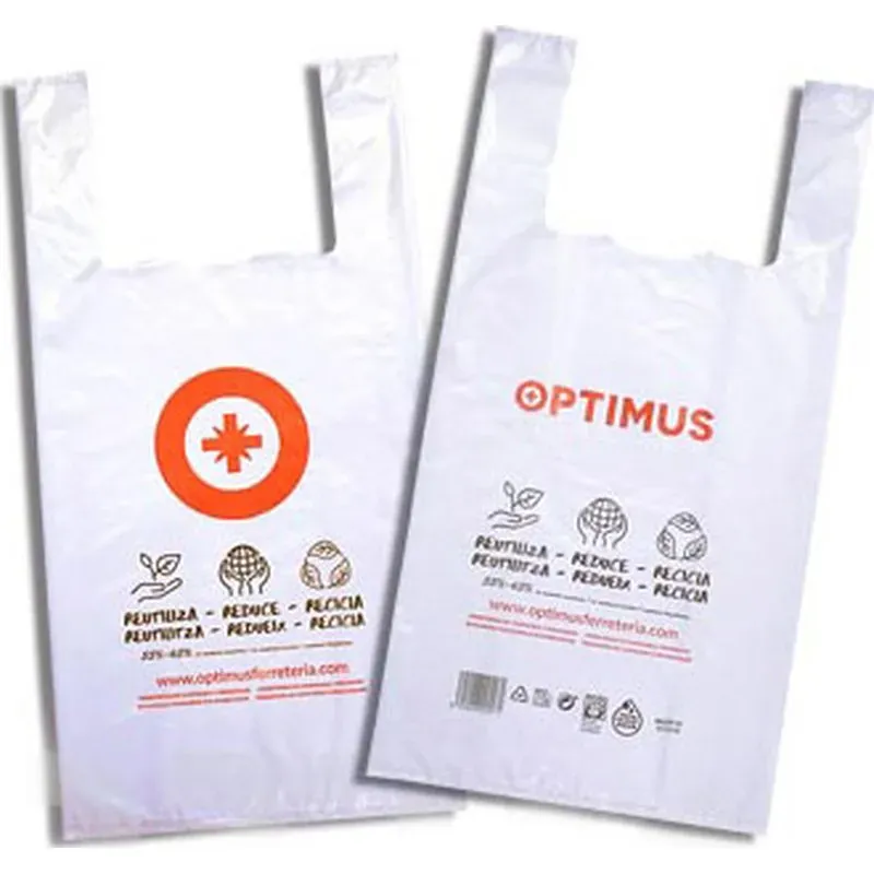 BOLSA PUNTO DE VENTA 60X70 OPTIMUS CAMISETA GALGA 200 100 UNID PLASTICOS BALTASAR OPTIMUS 60X70