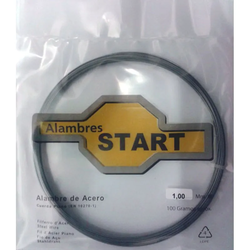 Compra ALAMBRE CUERDA PIANO EN ROLLO 100 GR diametro 0,5 MM ALAMBRES START AL100050 al mejor precio