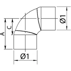Compra CODO COBRE 90º H-H 5090 diametro 15 MM 25 UDS STH F090015 al mejor precio
