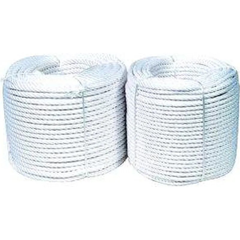 CUERDA CABLEADA NYLON diametro12 MM 100 MT BLANCO ROMBULL 438016000944