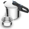 Compra OLLA PRESION SUPER RAPIDA SECURE TRENDY 8 L - INDUCCION CON CESTILLO TEFAL P2584401 al mejor precio