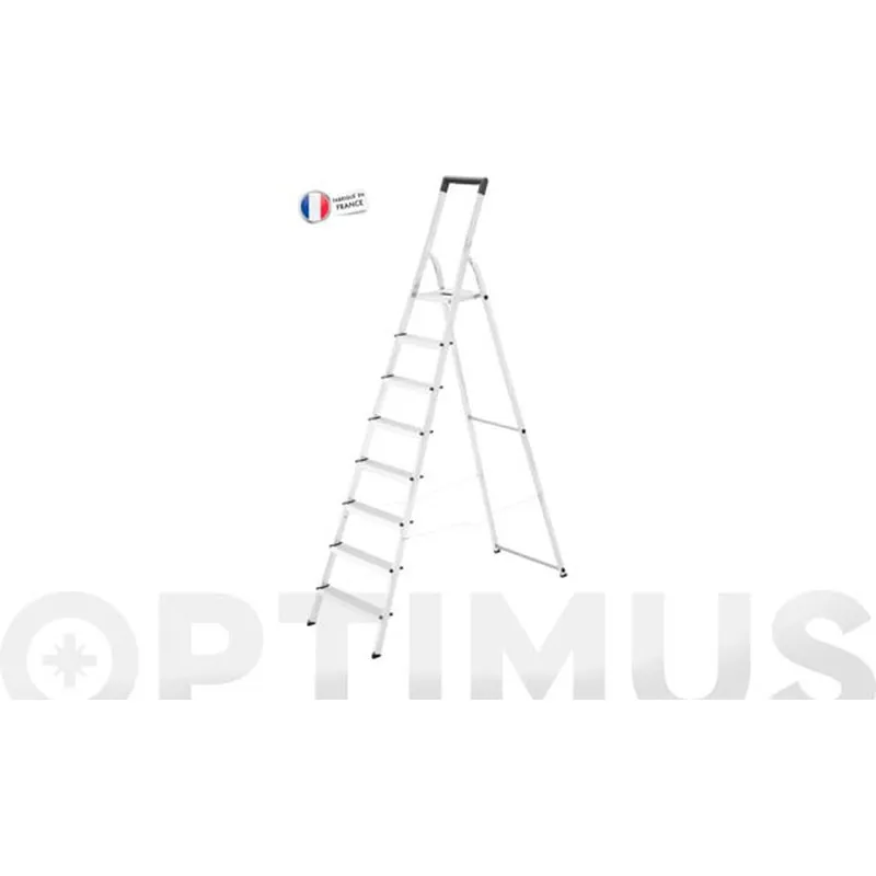 Compra ESCALERA ALUMINIO DOMESTICA L40 EASYCLIX 8 PELDAÑOS HAILO 5-8948-011 al mejor precio