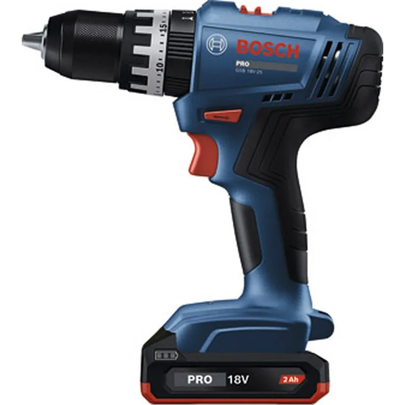 Compra TALADRO PERCUTOR GSB 18V-25 2 BATERIAS GBA 18V 2.0AH BOSCH 06019K9306 al mejor precio