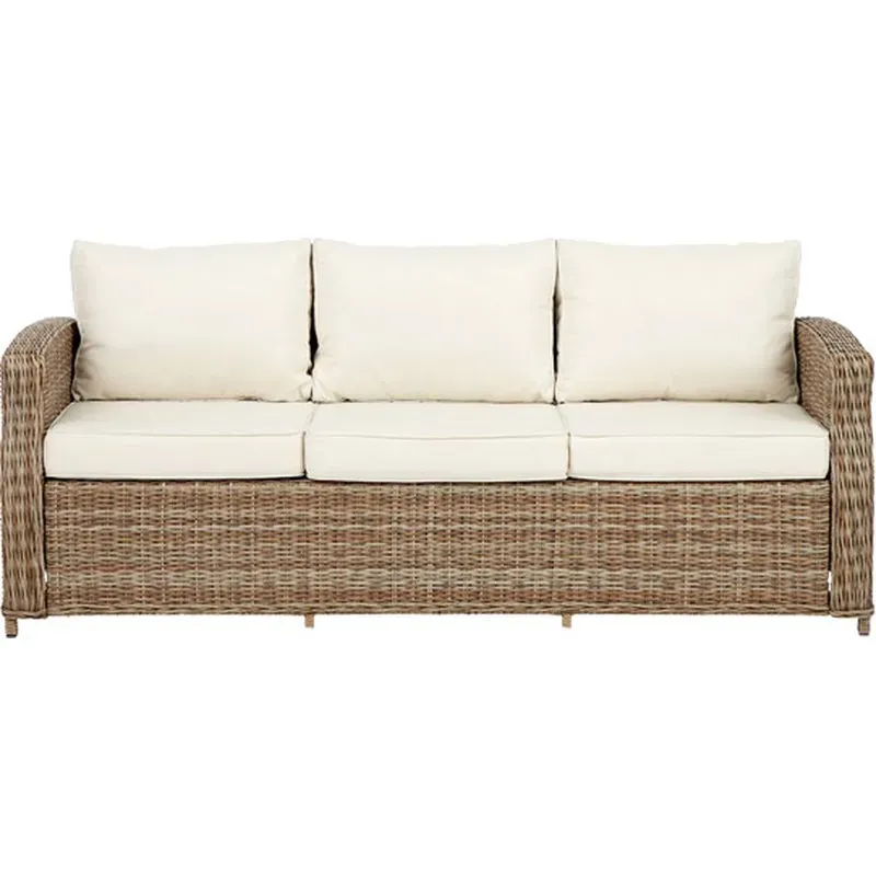 SOFA RATAN 3 PLAZAS NATURAL SCHOU 100213