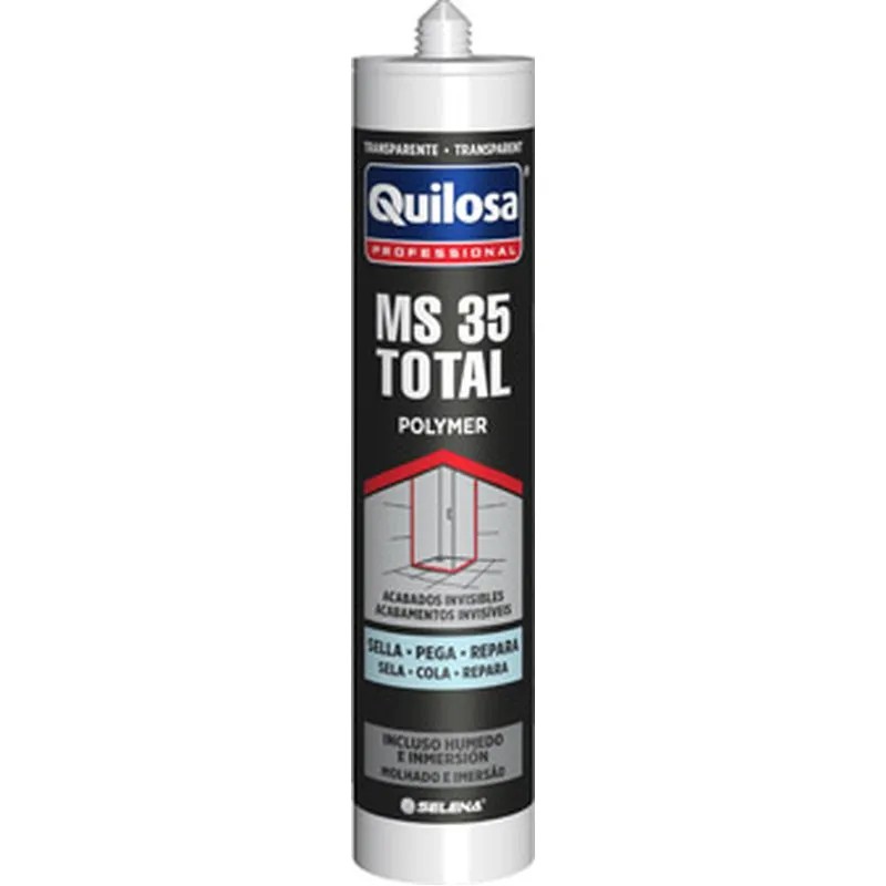 ADHESIVO SELLADOR MS 35 TOTAL 280 ML TRANSPARENTE QUILOSA 10051570