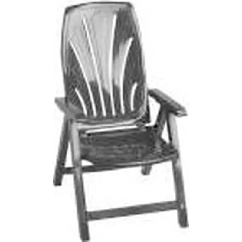SILLON POSICIONES RESINA ANTRACITA GARDEN LIFE 8092ANT