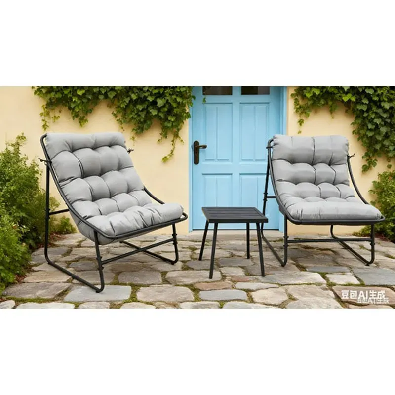 SILLON ACERO C/COJIN 2U + MESITA TURIN IMPORT 572778
