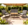 CONJUNTO CAFE ACERO MILAN IMPORT 572758