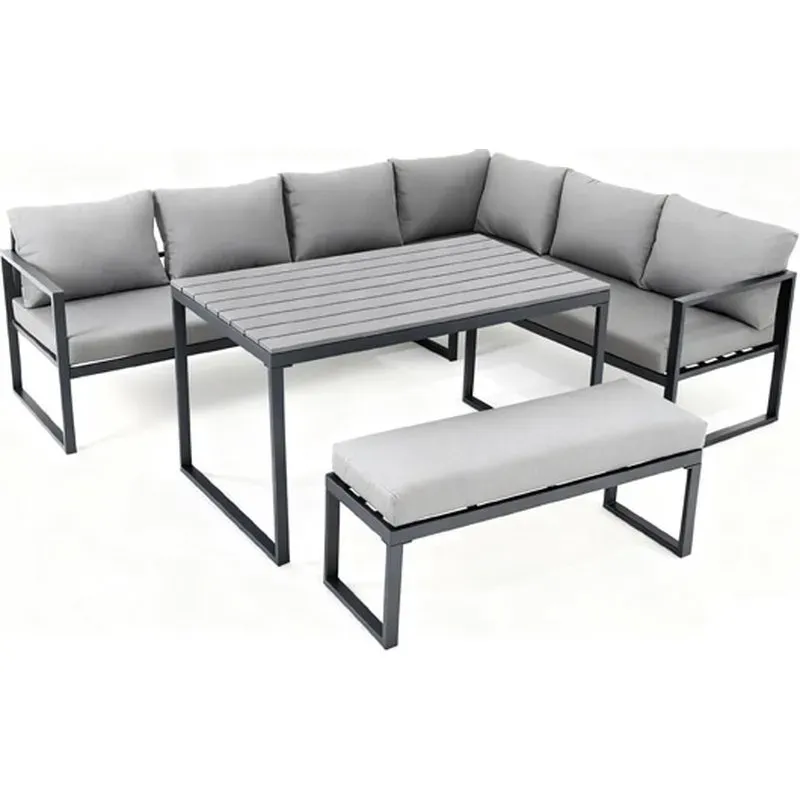 CONJUNTO RINCONERO ACERO CON MESA ALTA BOLONIA IMPORT 572770