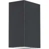 Compra APLIQUE EXTERIOR CONFO NEGRO 2XGU10 IP44 CRISTALRECORD 43-752-02-180 al mejor precio