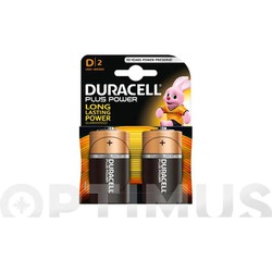 PILA ALCALINA PLUS POWER LR20-D BL2 DURACELL 5000394141988