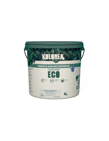 Compra Esmalte al agua eco satinado 750 ml blanco KOLOREA KES-01 -750ML/06132 al mejor precio