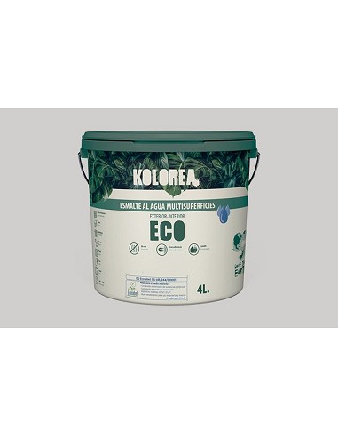Compra Esmalte al agua eco satinado 250 ml gris suave KOLOREA KES-09-250ML/06149 al mejor precio