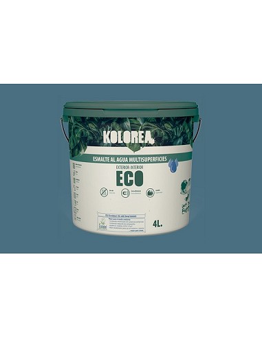 Compra Esmalte al agua eco satinado 750 ml gris marengo KOLOREA KES-17-750ML/06164 al mejor precio