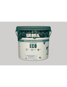 Compra Esmalte al agua eco satinado 4 l gris niebla KOLOREA KES-10-4L/06171 al mejor precio
