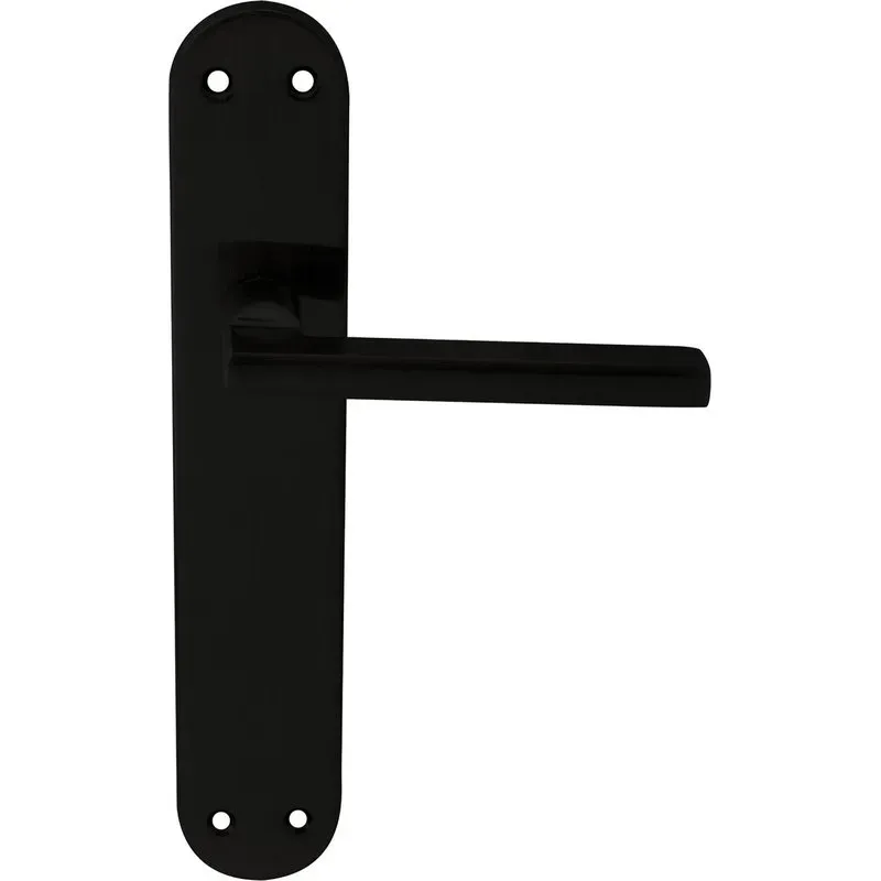MANILLA 606 PLACA ACERO/ALUMINIO (JUEGO) 240X45MM NEGRA MICEL 6069