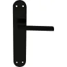 MANILLA 606 PLACA ACERO/ALUMINIO (JUEGO) 240X45MM NEGRA MICEL 6069