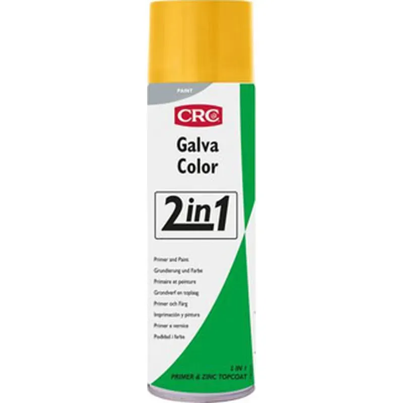PINTURA ANTIOXIDANTE GALVACOLOR 2EN1 500ML RAL4004 AMARILLO CRC 1030359