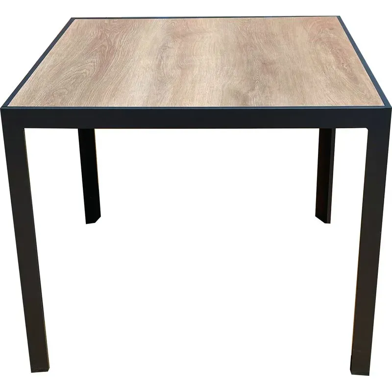 MESA ALUMINIO TABLERO DPC CUADRADA 90X90 CM IMPORT 0006