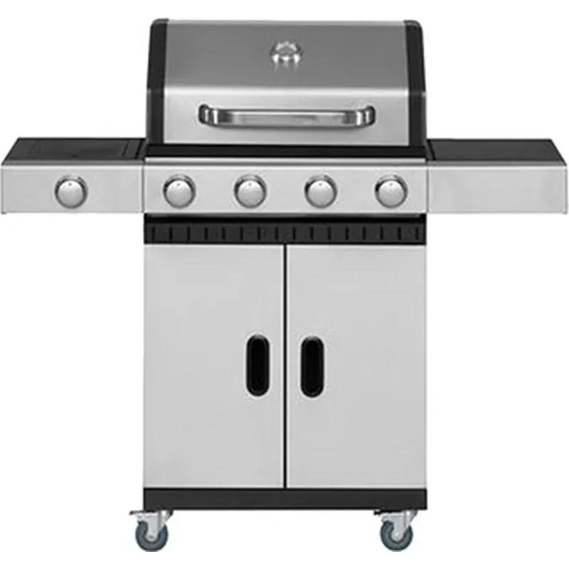 BARBACOA GAS 4 FUEGOS CON QUEMADOR LATERAL IRONSIDE GARDEN 500538