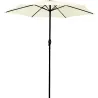 PARASOL ACERO CON MANIVELA BEIGE 2M TUBO 32MM 500598