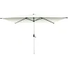 PARASOL ALUMINIO BLANCO CON MANIVELA 2X3M TUBO 48MM 500600