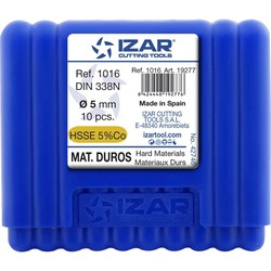 BROCA METAL PROFESIONAL CILINDRICA HSSECO DIN 338N 1016- 7 MM 10UNIDADES IZAR 19305
