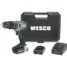 TALADRO PERCUTOR COMPACTO 18V, 50NM BATERIA DE 2.0 AH Y CARGADOR WESCO WS2425K2