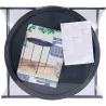 MESA AUXILIAR ACERO diametro 47CM NEGRO IMPORT X65300010