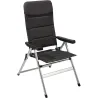 SILLA CAMPING PLEGABLE POSICIONES NEGRA 63,5X120CM IMPORT X18000020