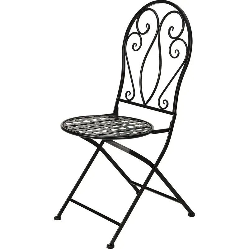 SILLA PLEGABLE BISTRO METALICA 39X50X94CM IMPORT X75000570