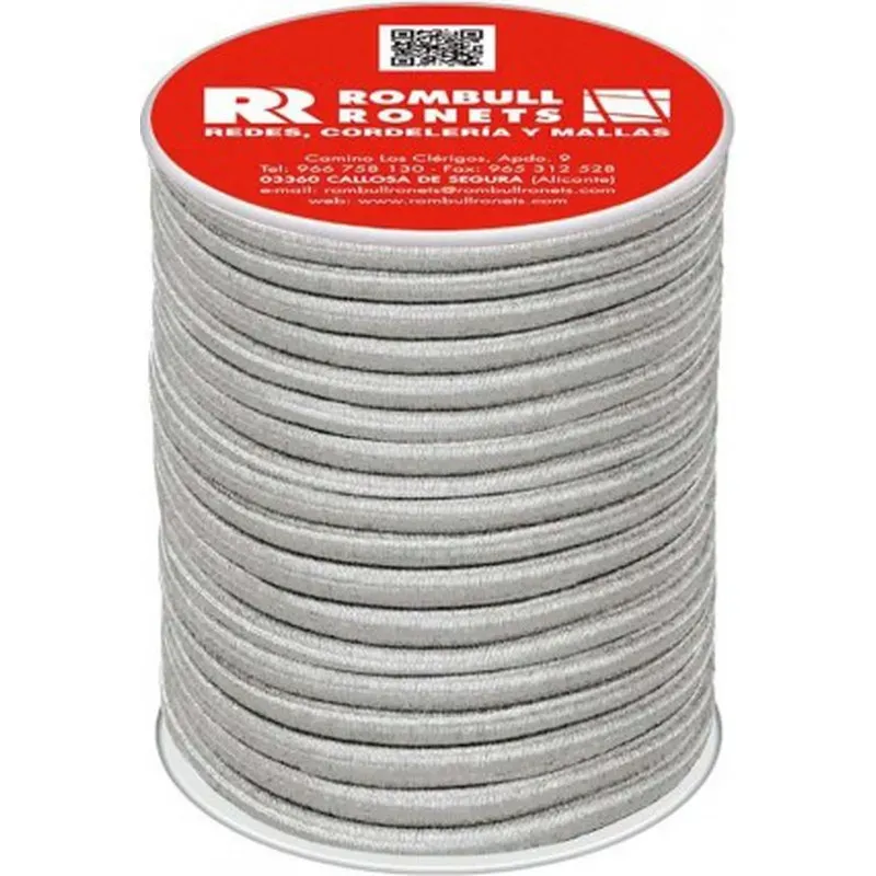 CUERDA ELASTICA POLIESTER/LATEX diametro 8 MM 15 MT BLANCO ROMBULL 451412001744