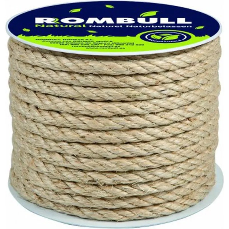 CUERDA SISAL CABLEADA 4 CABOS diametro 10 MM 15 MT ROMBULL 437414001700